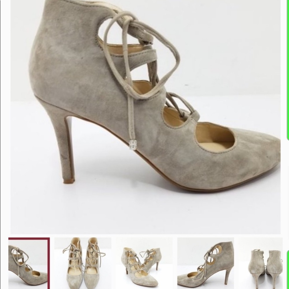 Karl lagerfield lace up heels